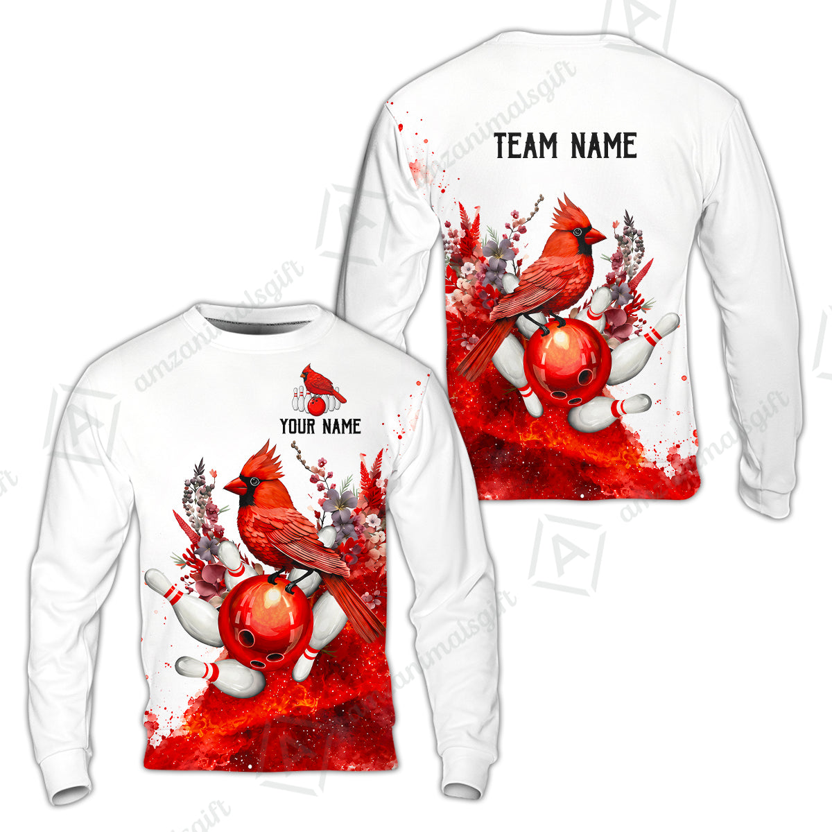Sweatshirt||Red