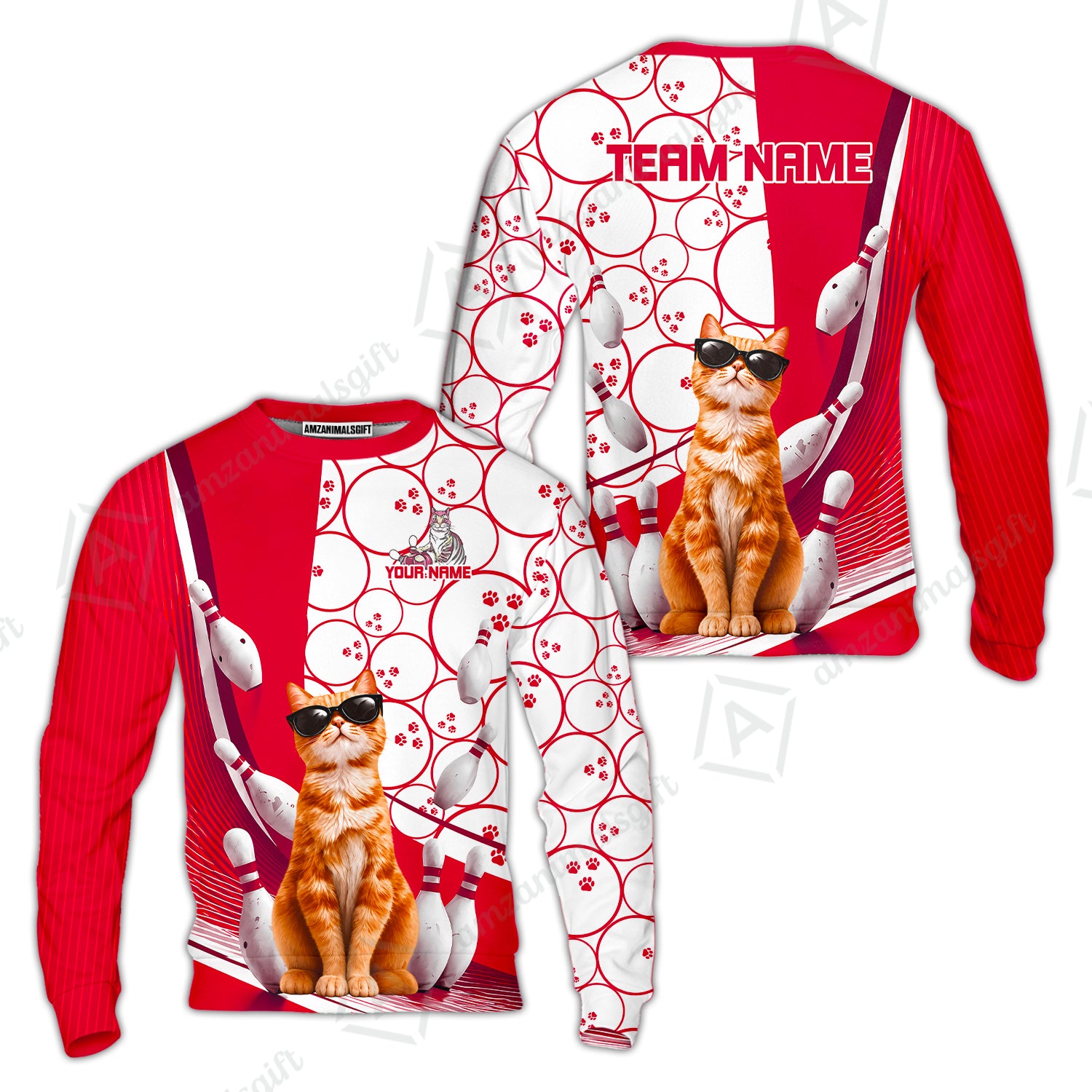 Sweatshirt||Red
