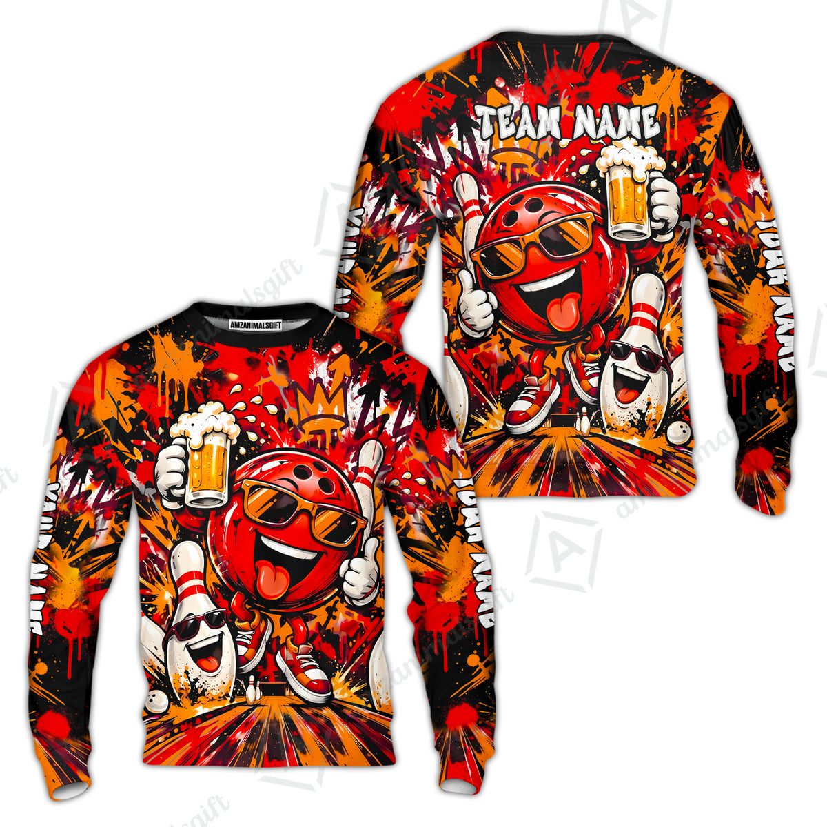 Sweatshirt||Red