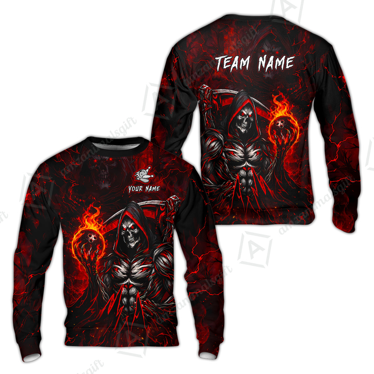 Sweatshirt||Red