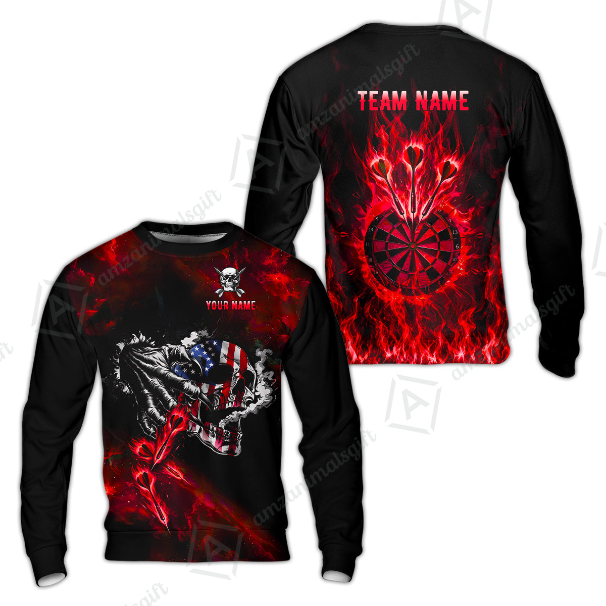 Sweatshirt||Red
