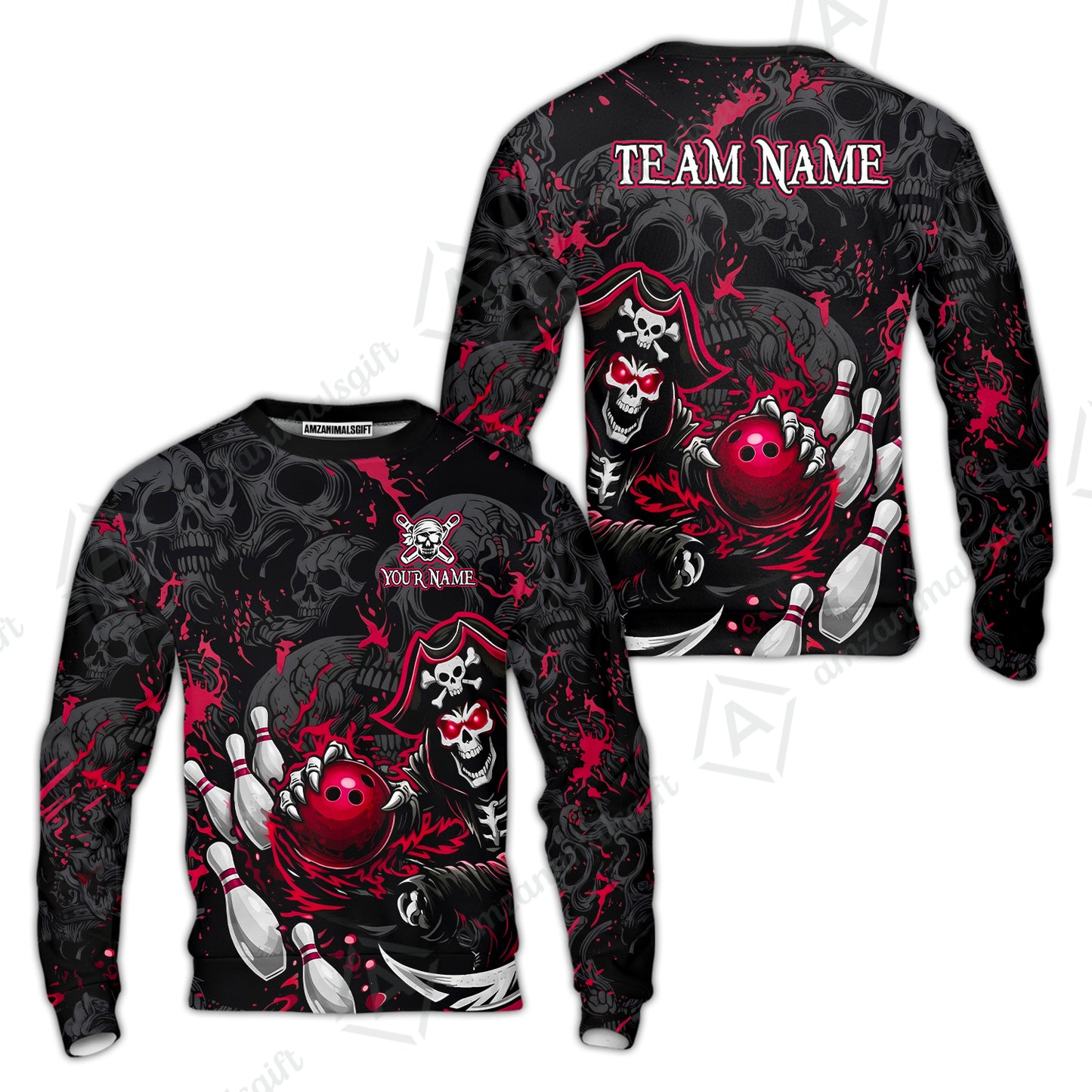 Sweatshirt||Red