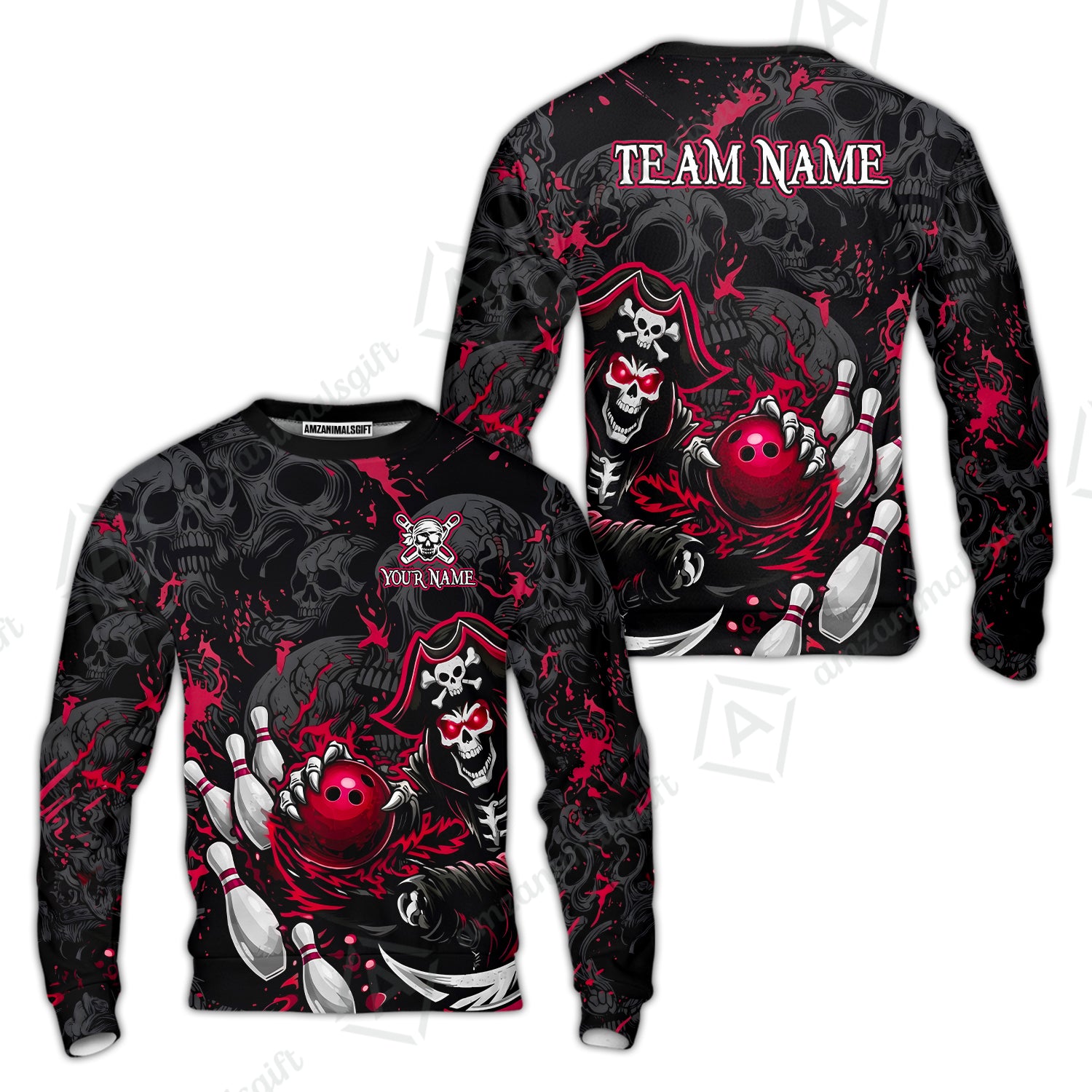 Sweatshirt||Red