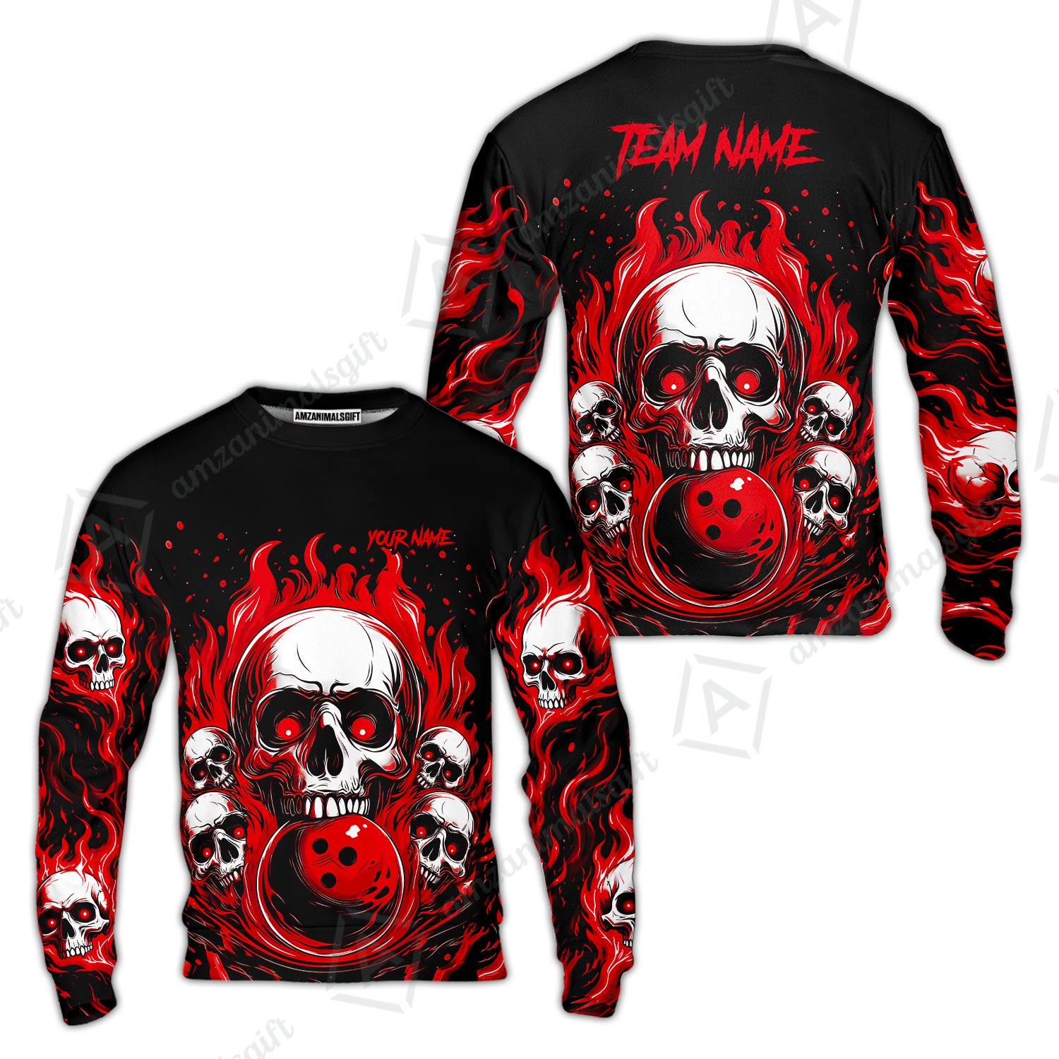Sweatshirt||Red