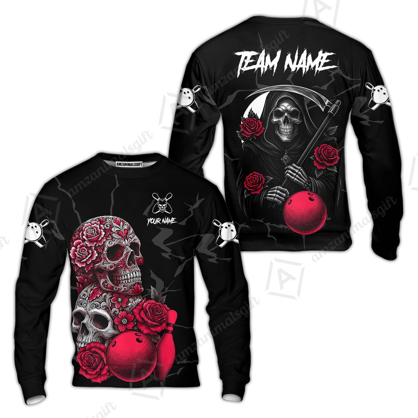 Sweatshirt||Red