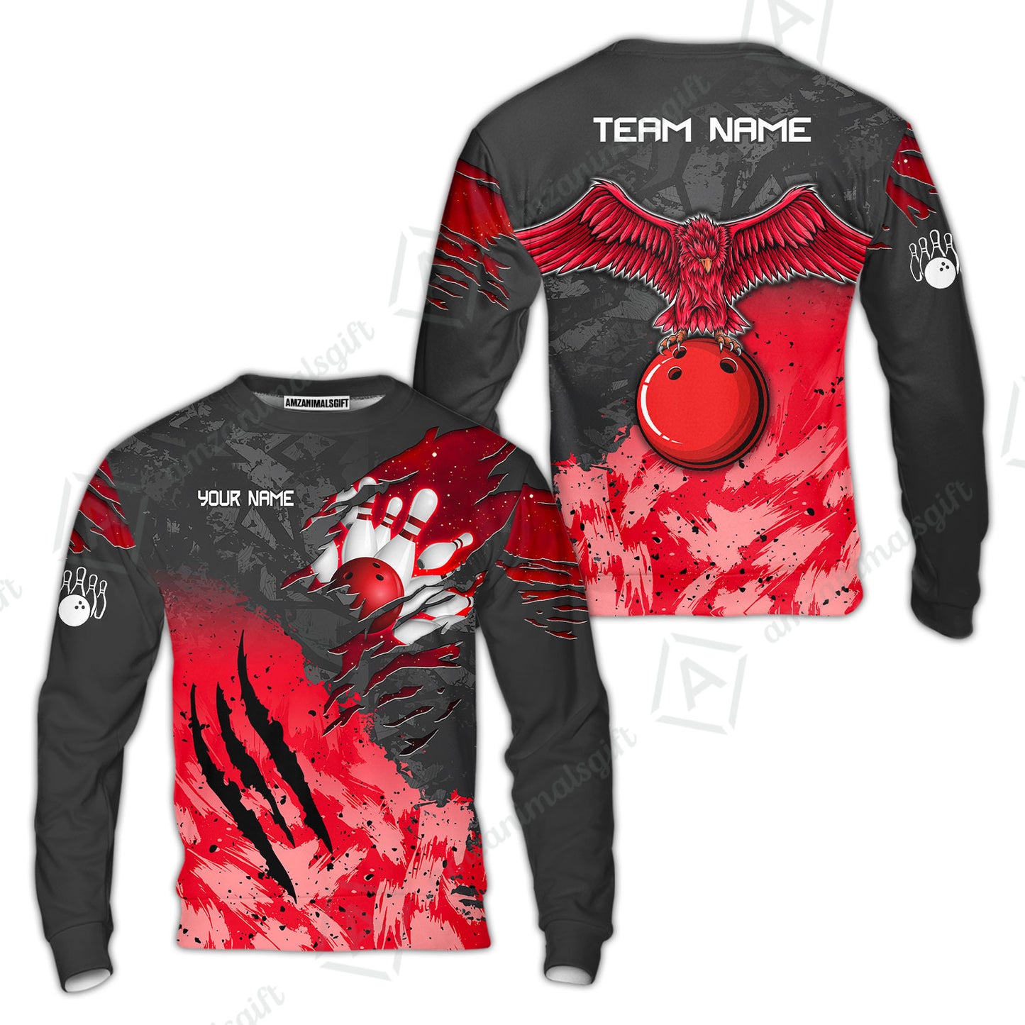 Sweatshirt||Red