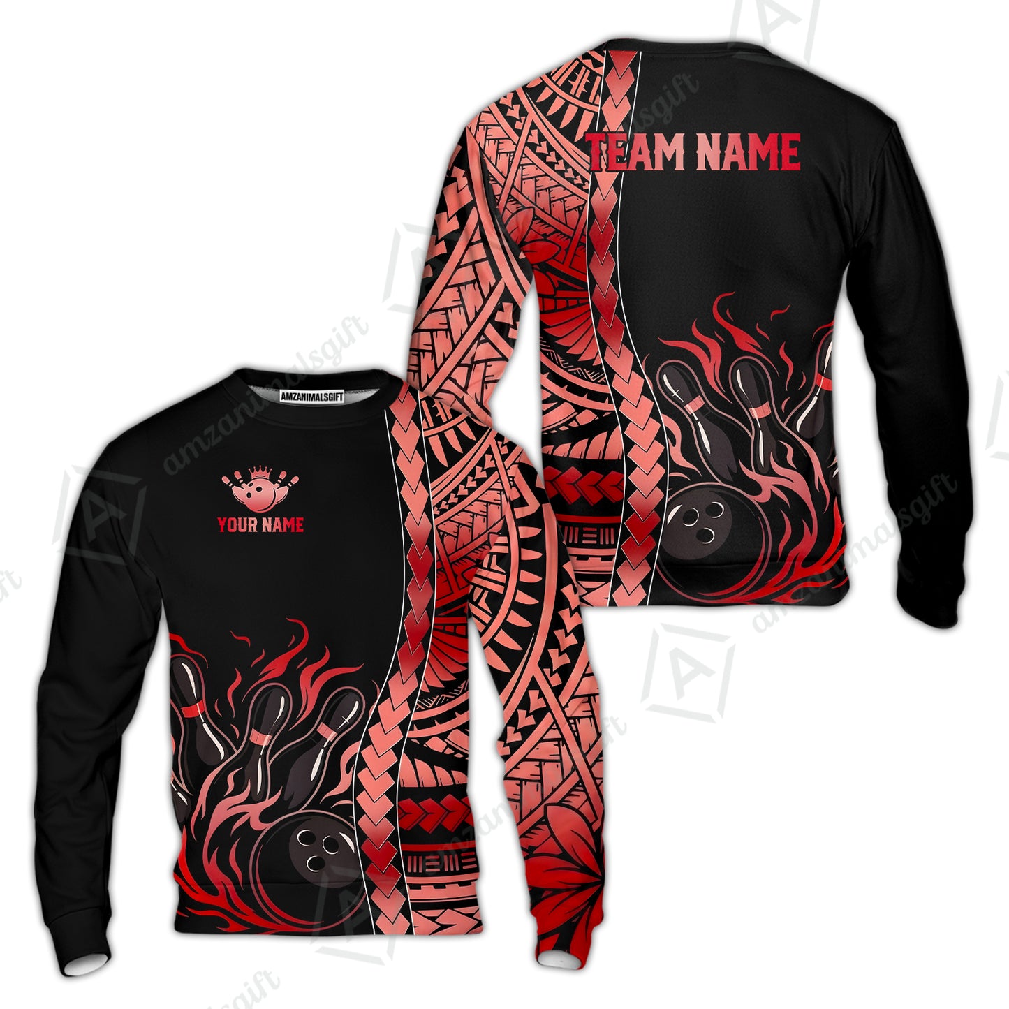 Sweatshirt||Red
