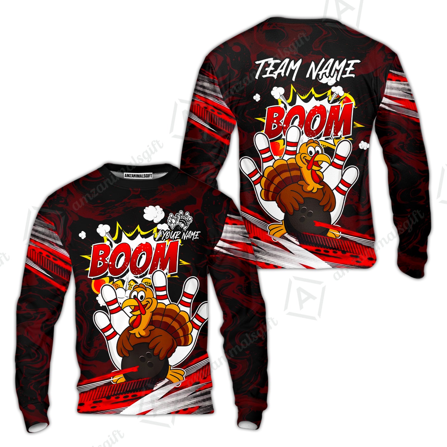 Sweatshirt||Red