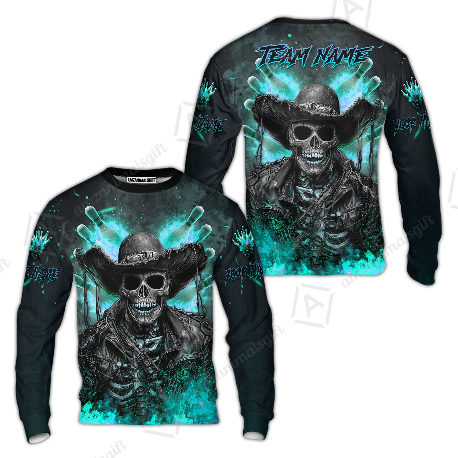 Sweatshirt||Turquoise
