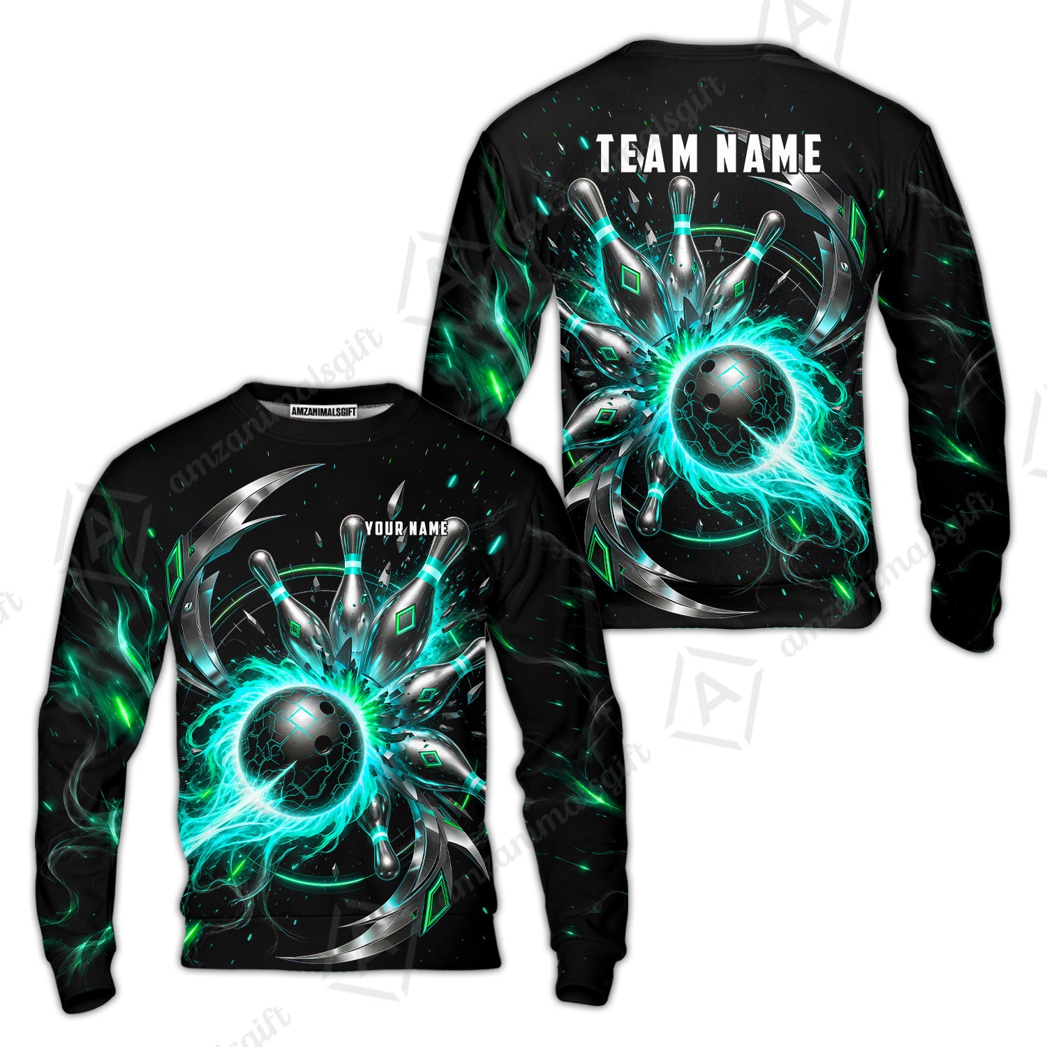 Sweatshirt||Turquoise