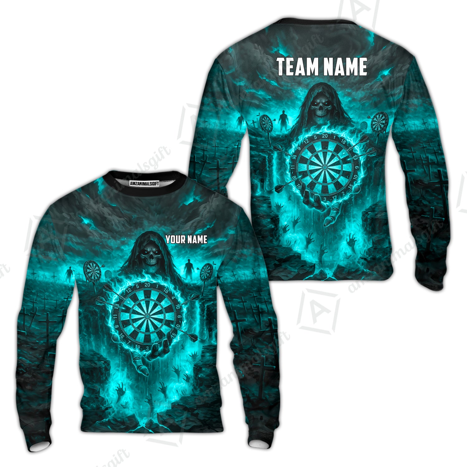 Sweatshirt||Turquoise