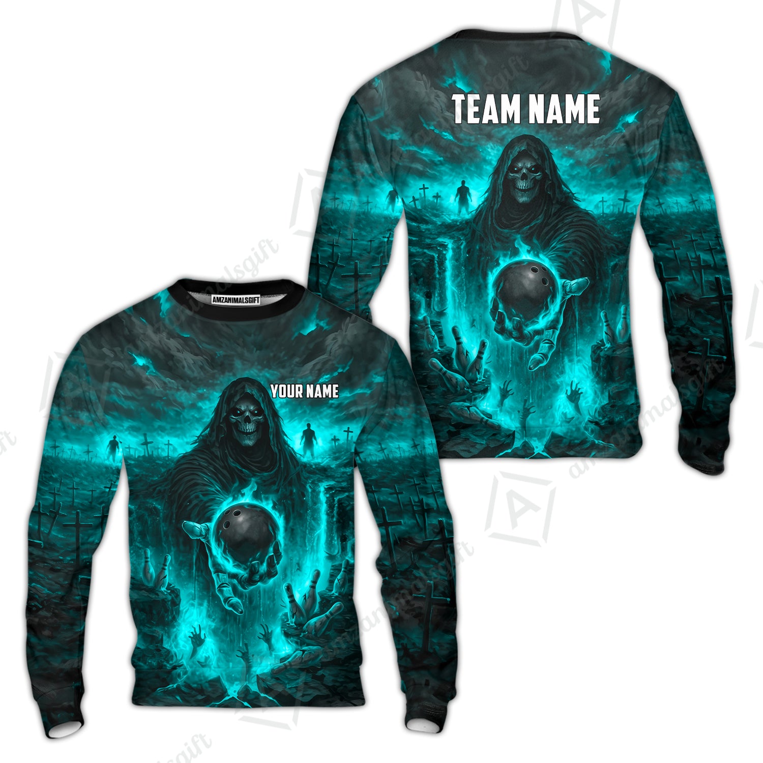 Sweatshirt||Turquoise