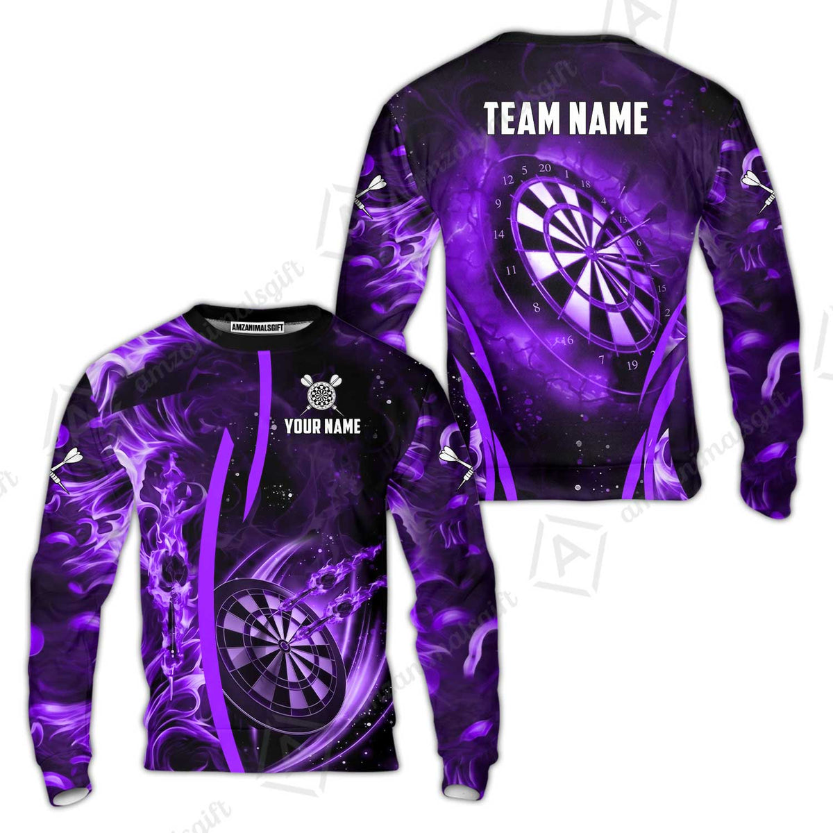 Custom Darts Jersey Polo Shirt, Vibrant Neon Darts, Custom Dart Jersey Team Shirt For Players With Name & Team Name