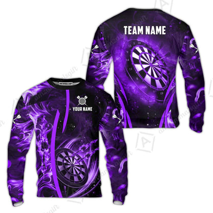 Custom Darts Jersey Polo Shirt, Vibrant Neon Darts, Custom Dart Jersey Team Shirt For Players With Name & Team Name