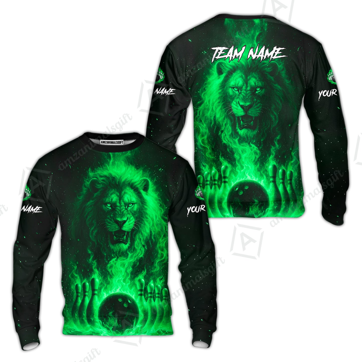 Custom Bowling Jersey Polo Shirt, Bowling Lion Of The Savannah, Custom Bowling Jersey Team Shirt For Players With Name & Team Name