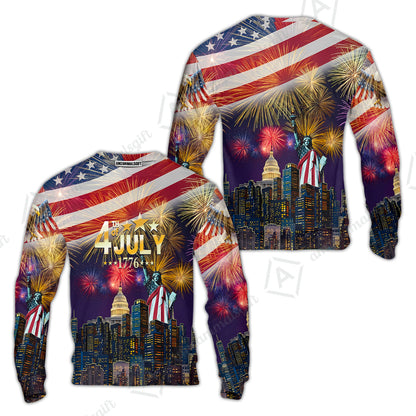 Custom Bowling Jersey Polo Shirt, Independence Day Celebration 1776 Bowling, Custom Bowling Jersey Team Shirt For Players With Name and Team Name