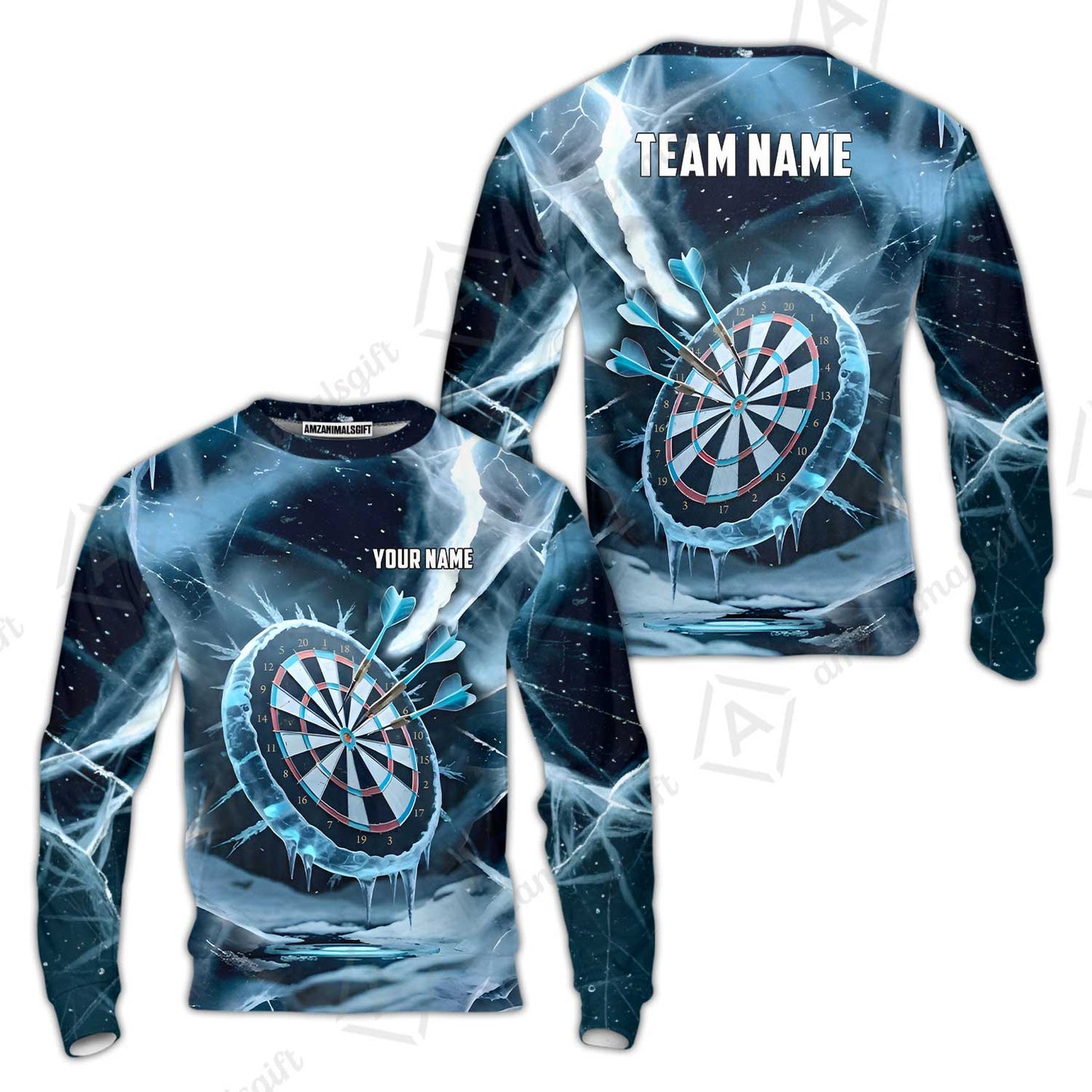 Custom Darts Team Jersey, Personalized Ice Strike Darts Polo Shirt For Players With Name & Team Name