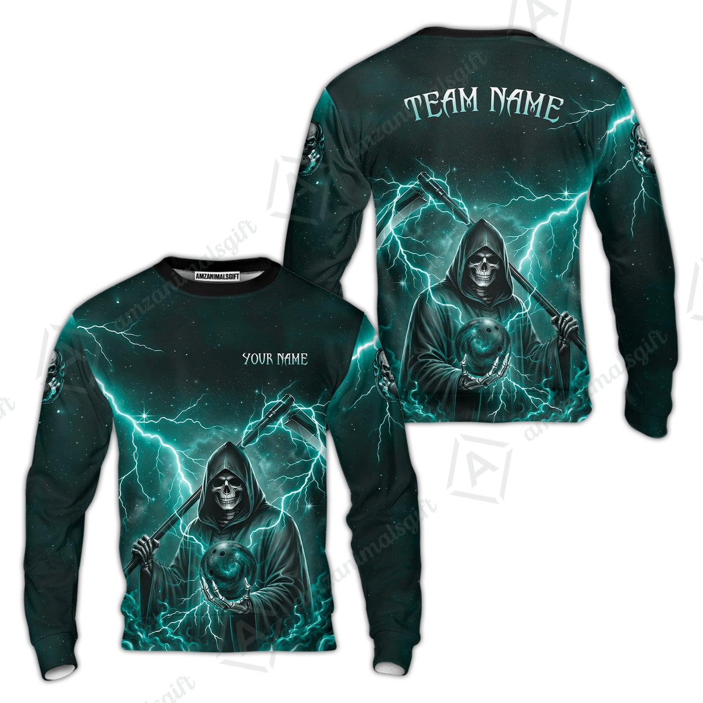 Custom Bowling Jersey Polo Shirt, Multiple Colors Death, Custom Bowling Jersey Team Shirt For Players With Name & Team Name