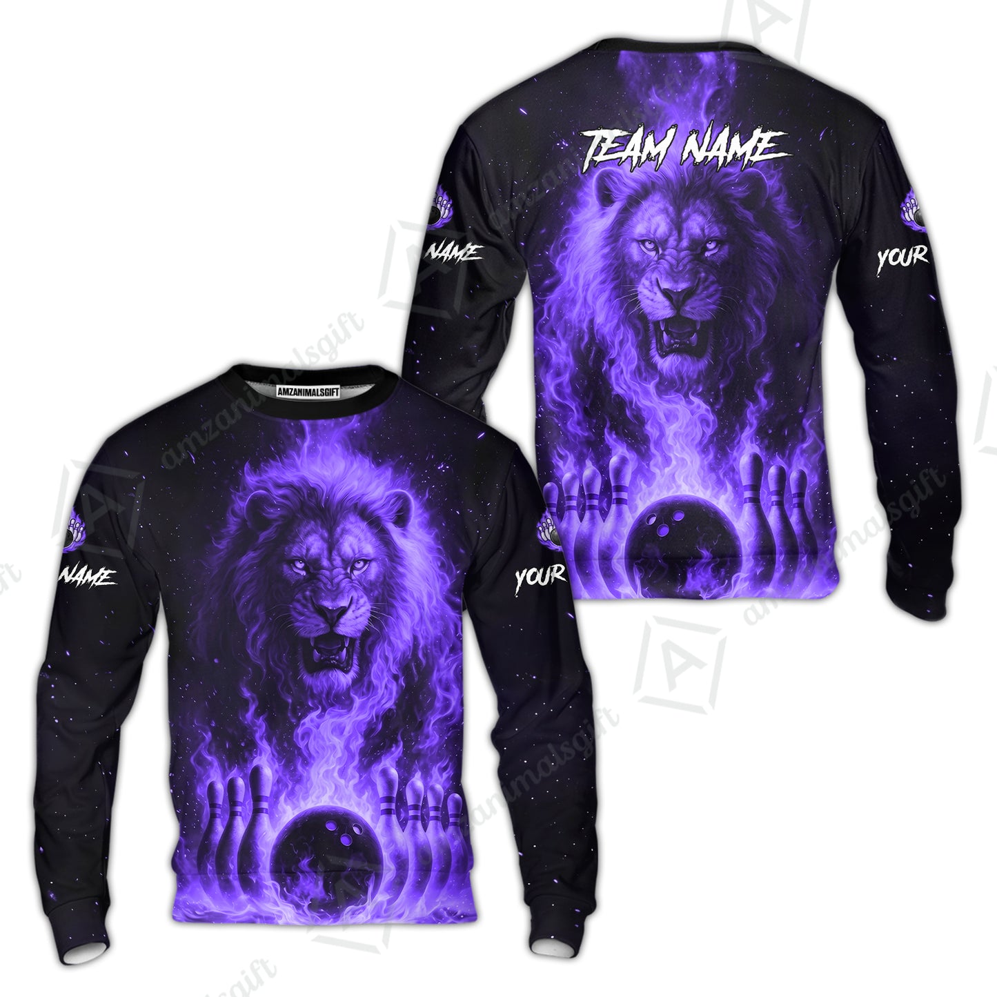 Custom Bowling Jersey Polo Shirt, Bowling Lion Of The Savannah, Custom Bowling Jersey Team Shirt For Players With Name & Team Name
