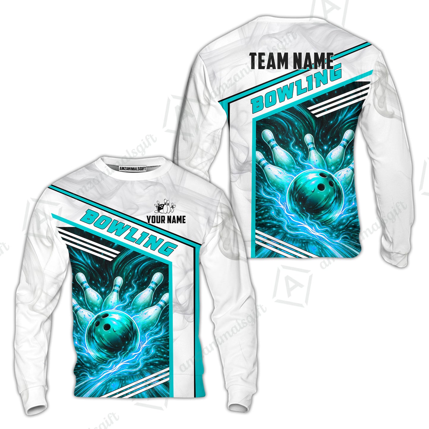 Custom Bowling Jersey Polo Shirt, Retro Racing & Fire Strike, Custom Bowling Jersey Team Shirt For Players With Name & Team Name