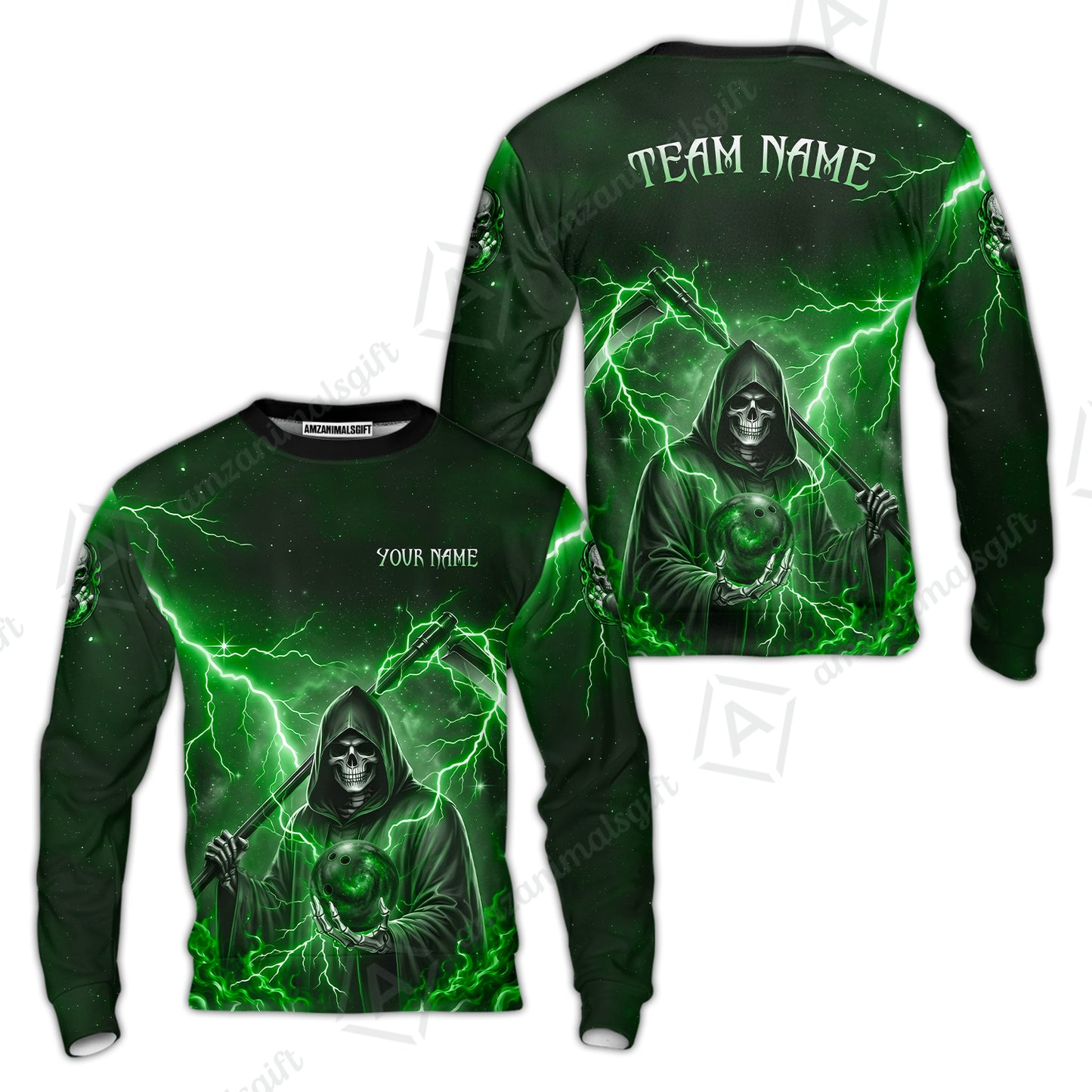 Custom Bowling Jersey Polo Shirt, Multiple Colors Death, Custom Bowling Jersey Team Shirt For Players With Name & Team Name