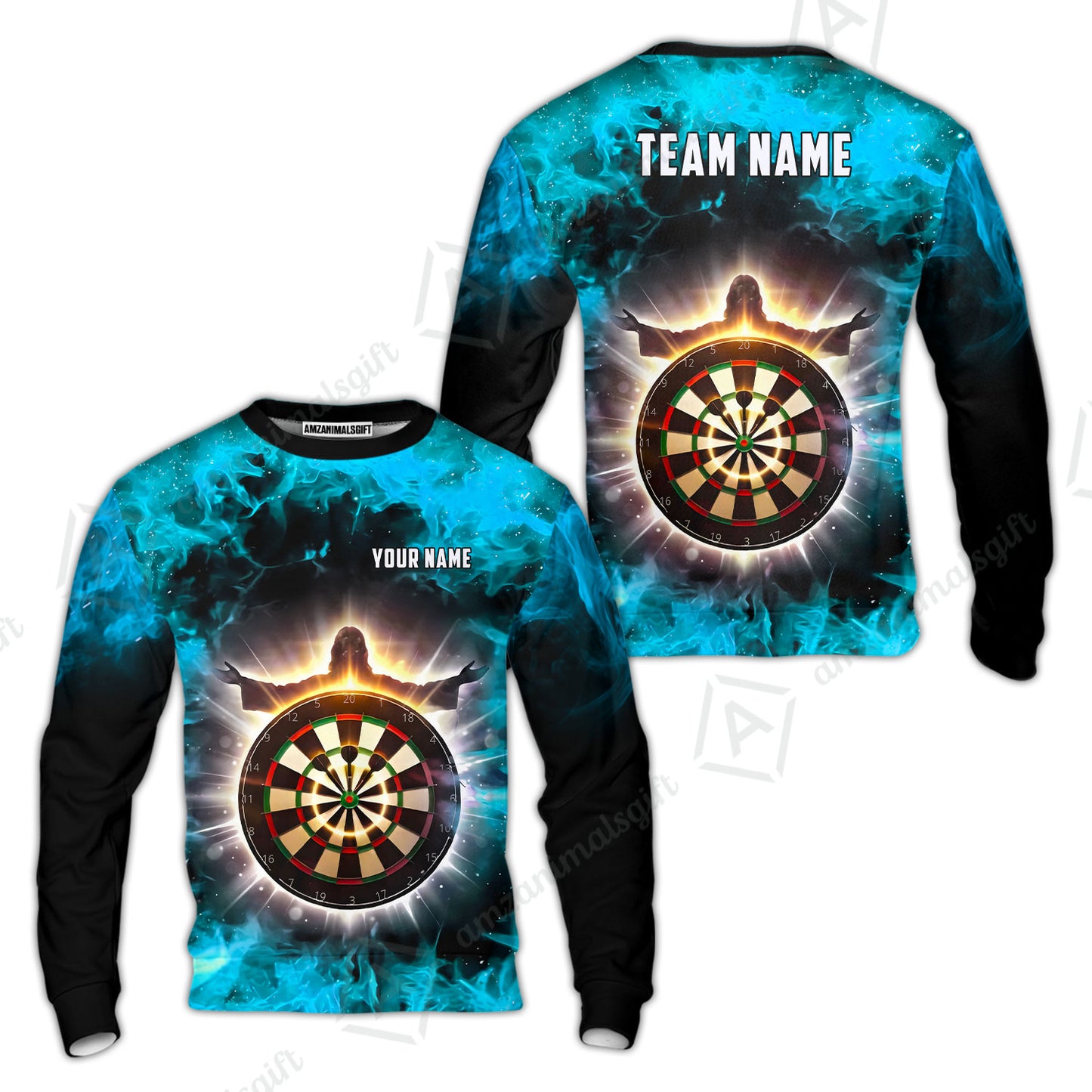 Custom Darts Team Jersey, Personalized Heavenly Strike Dart Polo Shirt For Players With Name & Team Name