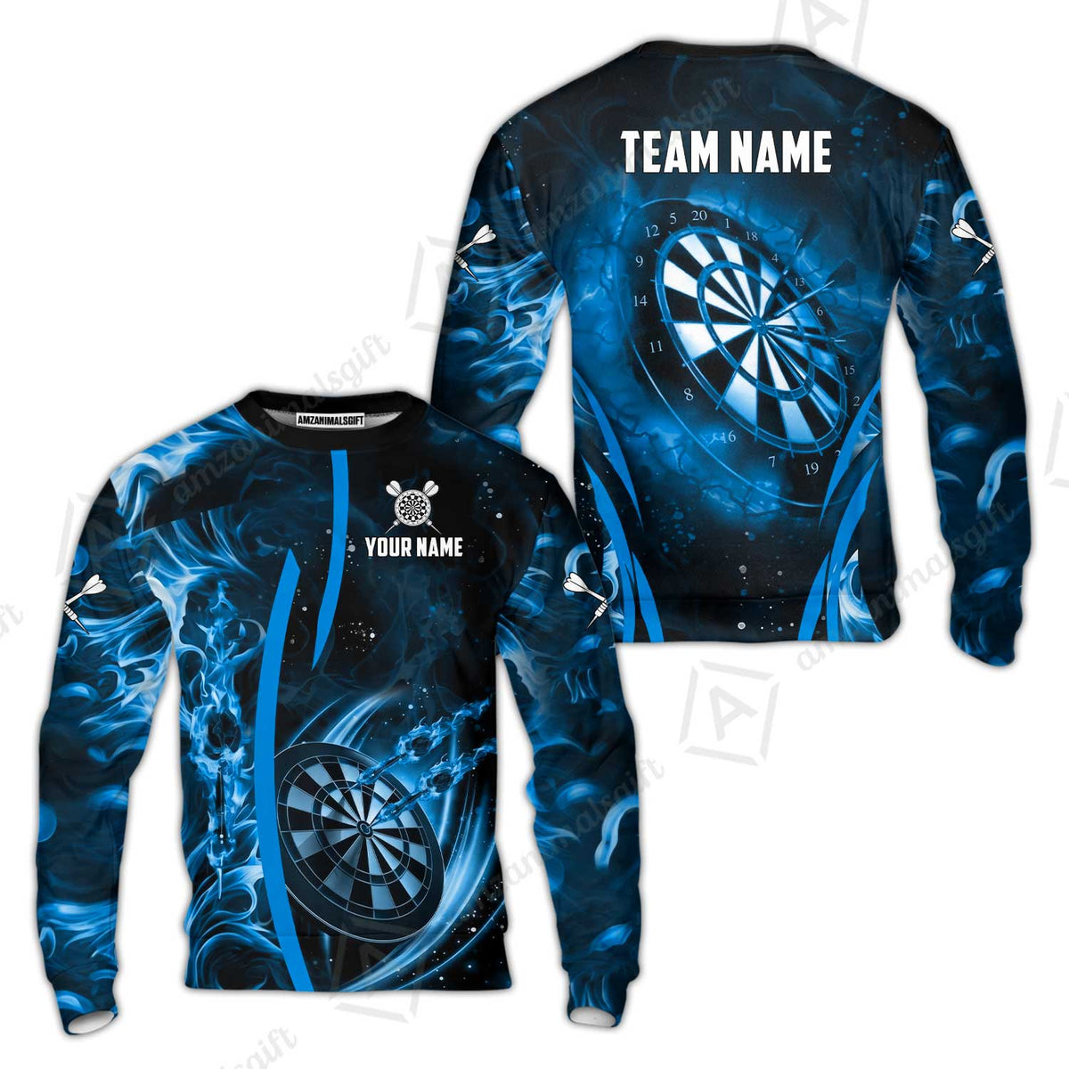 Custom Darts Jersey Polo Shirt, Vibrant Neon Darts, Custom Dart Jersey Team Shirt For Players With Name & Team Name