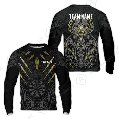 Custom Darts Team Jersey, Personalized Viking Darts Polo Shirt For Players With Name & Team Name