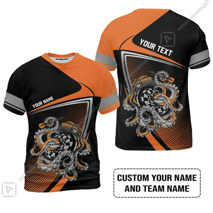 Customized Name & Text Darts Sweatshirt, Personalized Darts And Octopus Sweatshirt