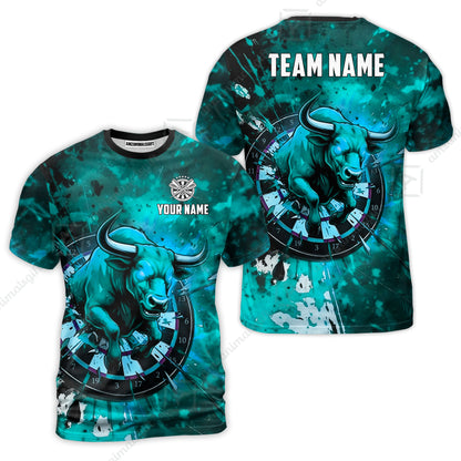 Custom Darts Team Jersey, Personalized Raging Bull Jersey Shirt For Players With Name & Team Name