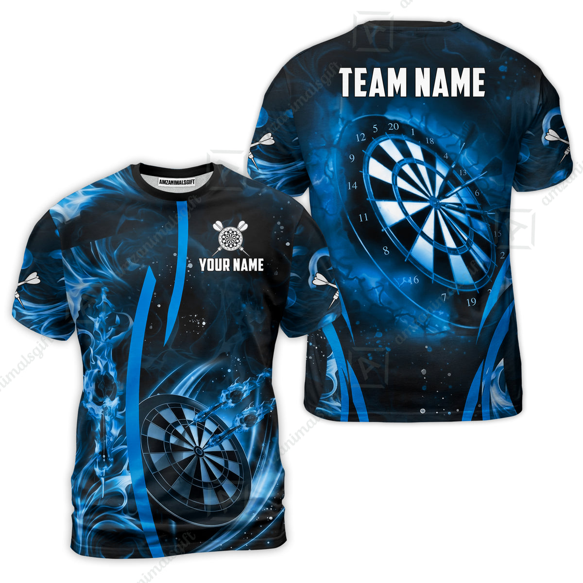 Custom Darts Jersey Polo Shirt, Vibrant Neon Darts, Custom Dart Jersey Team Shirt For Players With Name & Team Name