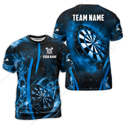 Custom Darts Jersey Polo Shirt, Vibrant Neon Darts, Custom Dart Jersey Team Shirt For Players With Name & Team Name
