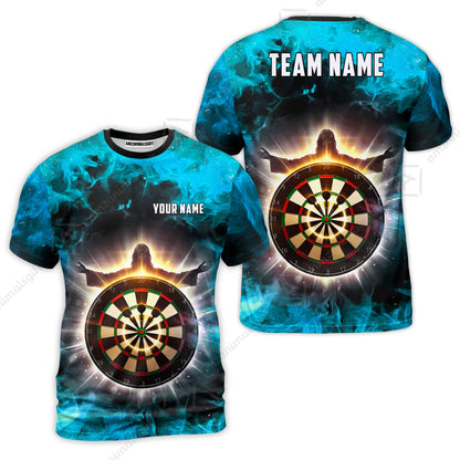 Custom Darts Team Jersey, Personalized Heavenly Strike Dart Polo Shirt For Players With Name & Team Name
