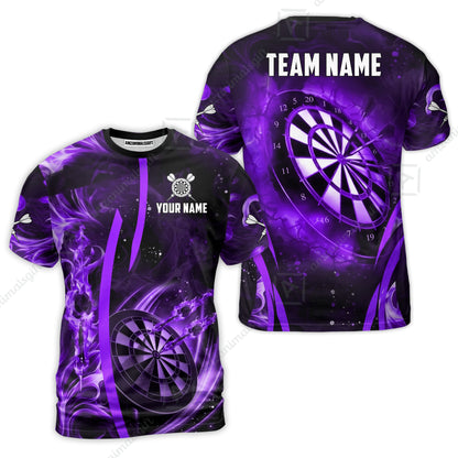 Custom Darts Jersey Polo Shirt, Vibrant Neon Darts, Custom Dart Jersey Team Shirt For Players With Name & Team Name