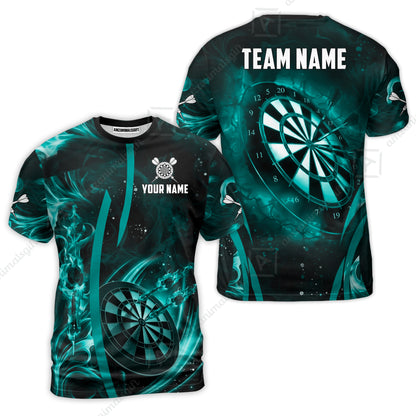 Custom Darts Jersey Polo Shirt, Vibrant Neon Darts, Custom Dart Jersey Team Shirt For Players With Name & Team Name