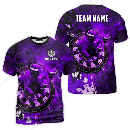Custom Darts Team Jersey, Personalized Raging Bull Jersey Shirt For Players With Name & Team Name