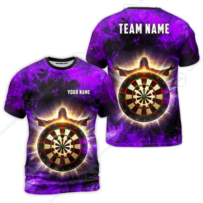 Custom Darts Team Jersey, Personalized Heavenly Strike Dart Polo Shirt For Players With Name & Team Name