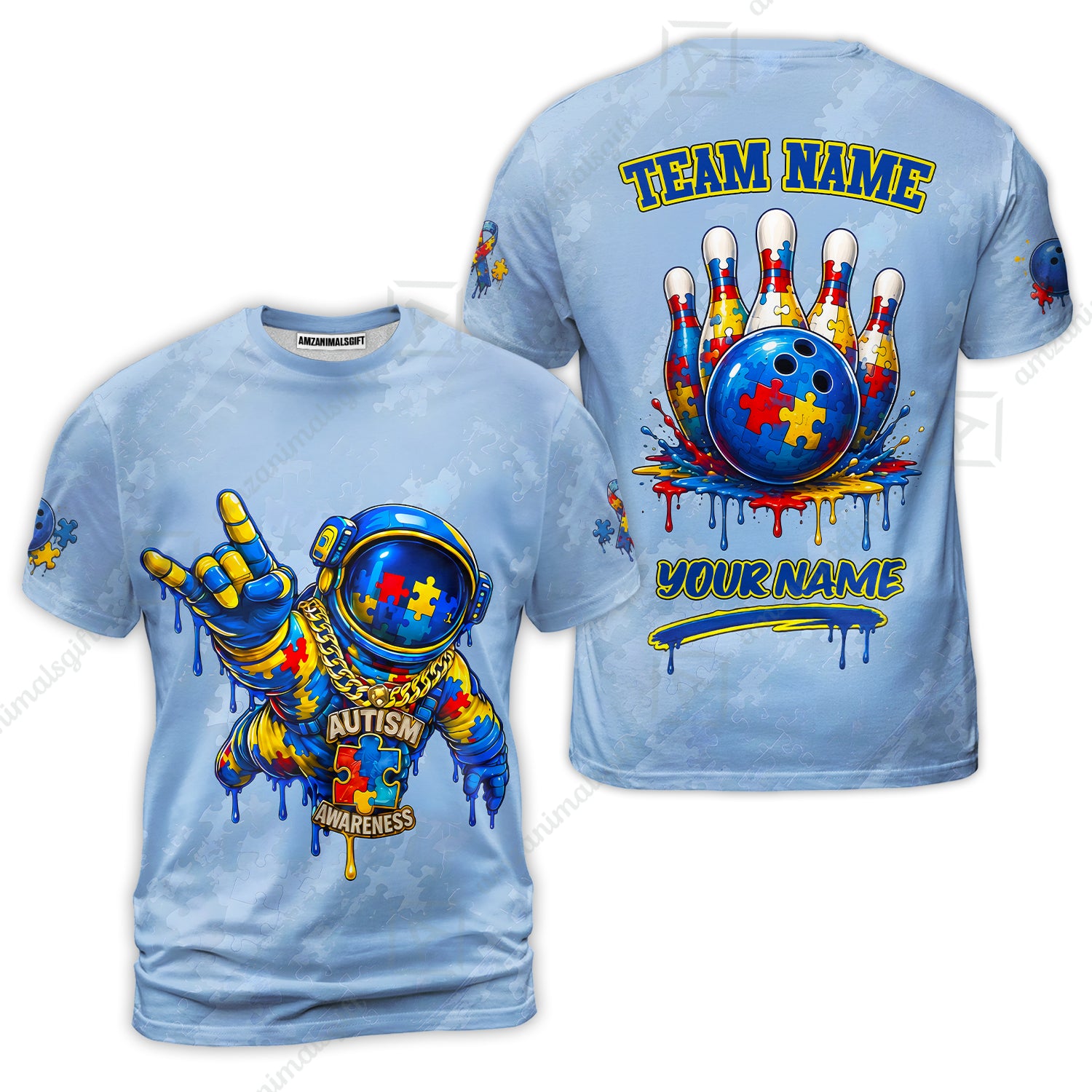 T-Shirt||Blue
