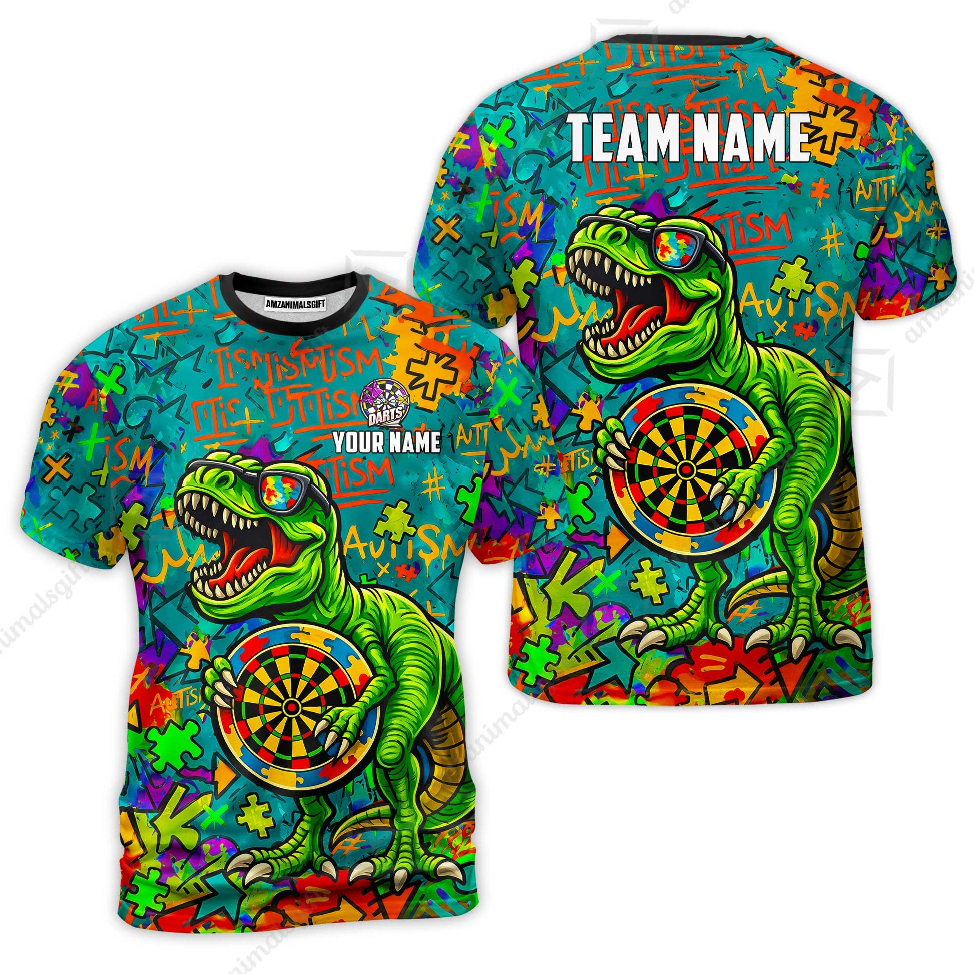 T-Shirt||Cyan