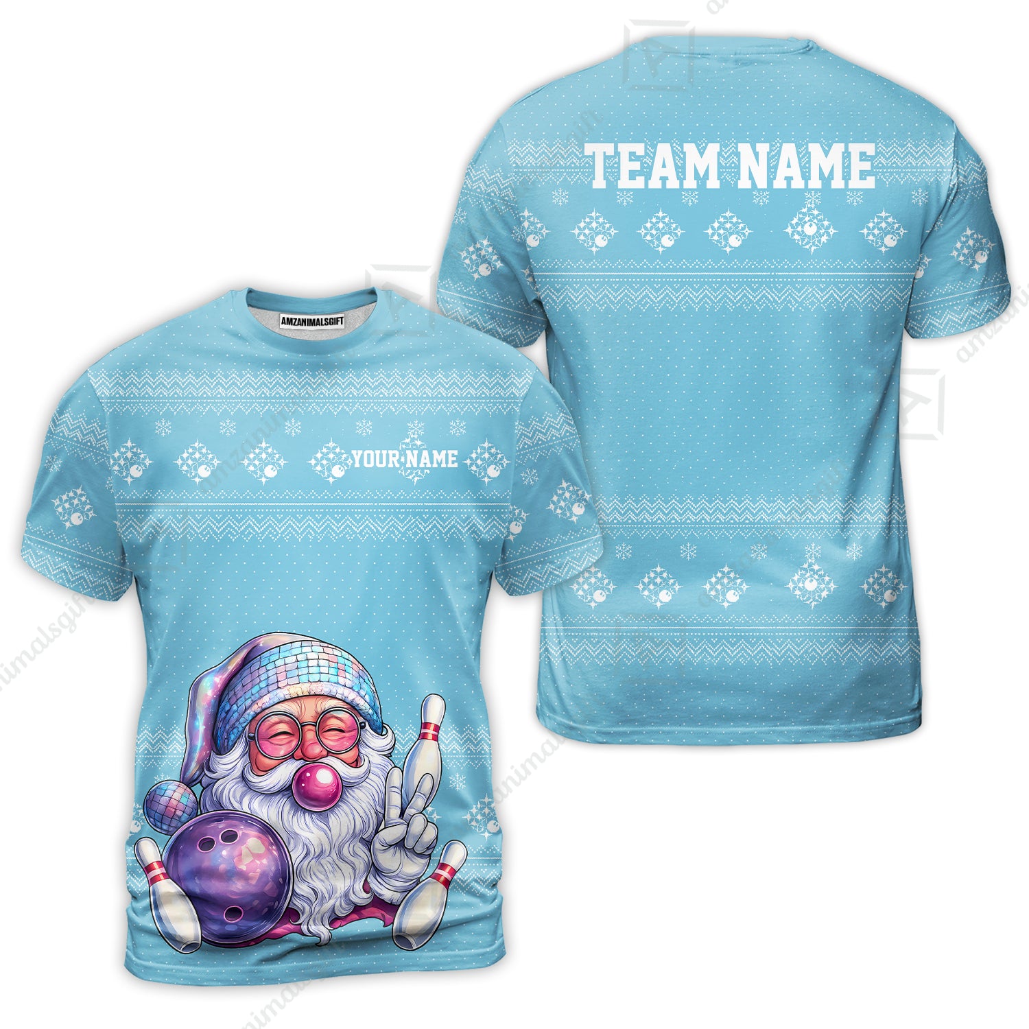 T-Shirt||Cyan