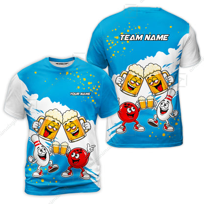 T-Shirt||Cyan