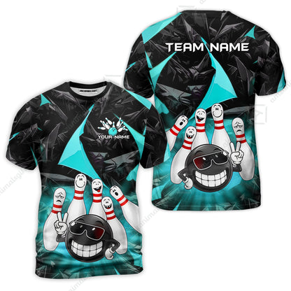 T-Shirt||Cyan