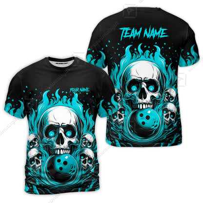 T-Shirt||Cyan