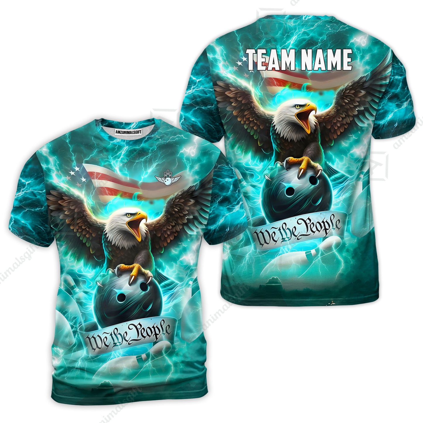 T-Shirt||Cyan