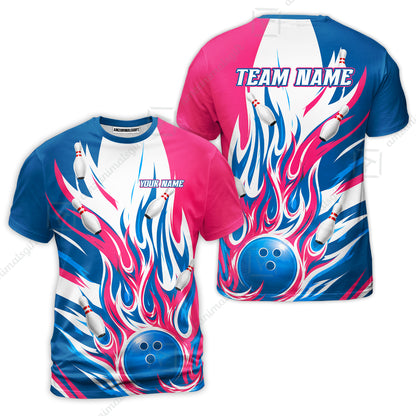T-Shirt||Pink Cyan
