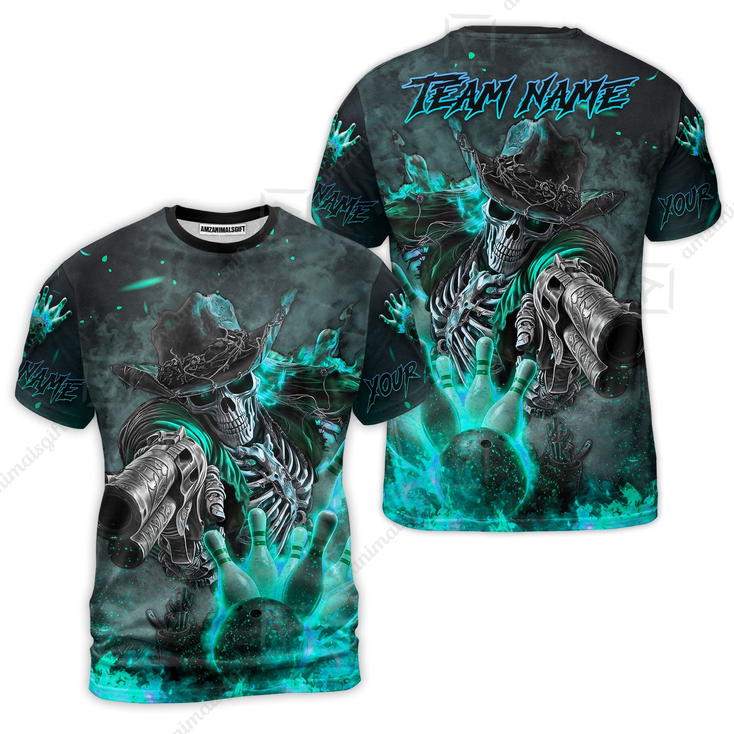 T-Shirt||Turquoise