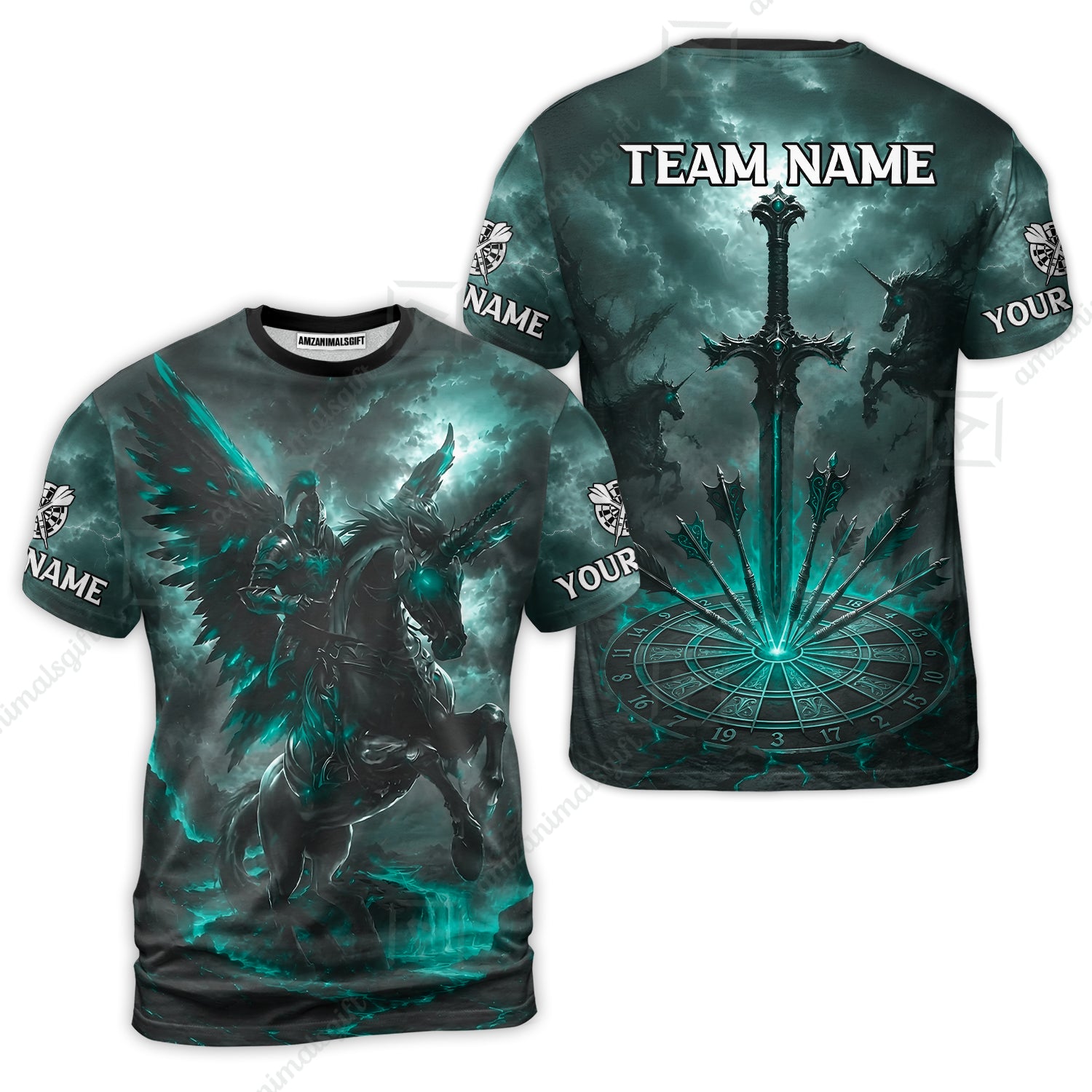 T-Shirt||Turquoise