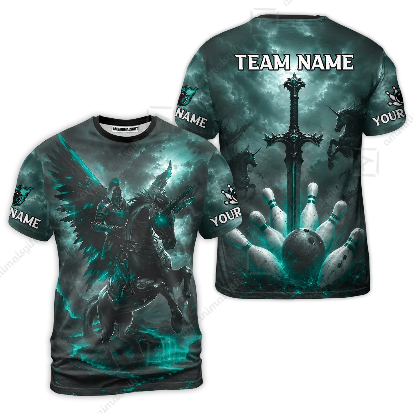 T-Shirt||Turquoise