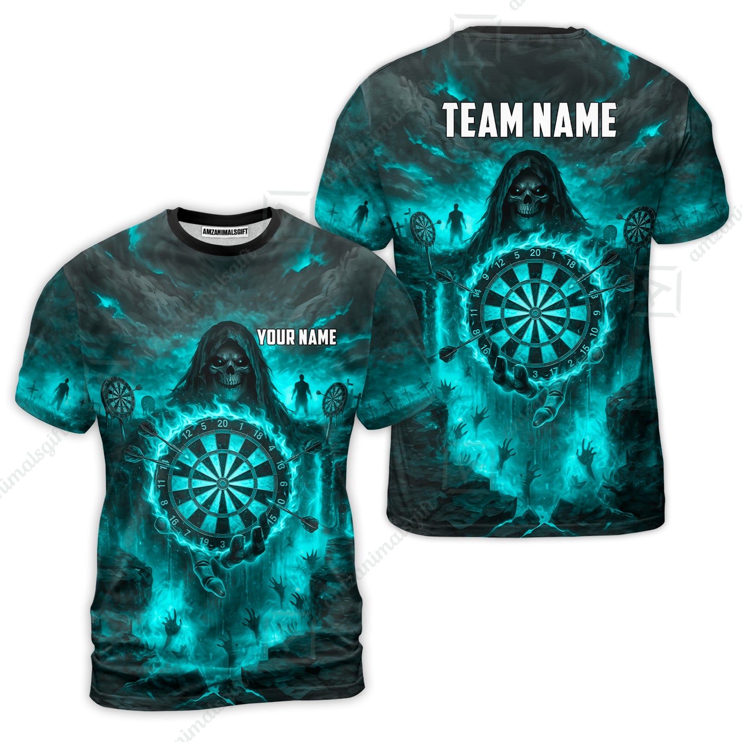 T-Shirt||Turquoise