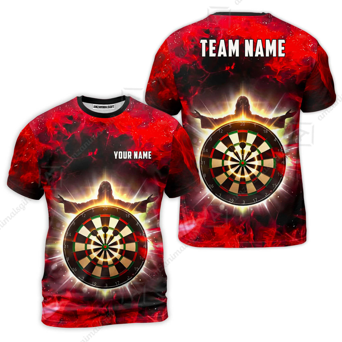 Custom Darts Team Jersey, Personalized Heavenly Strike Dart Polo Shirt For Players With Name & Team Name